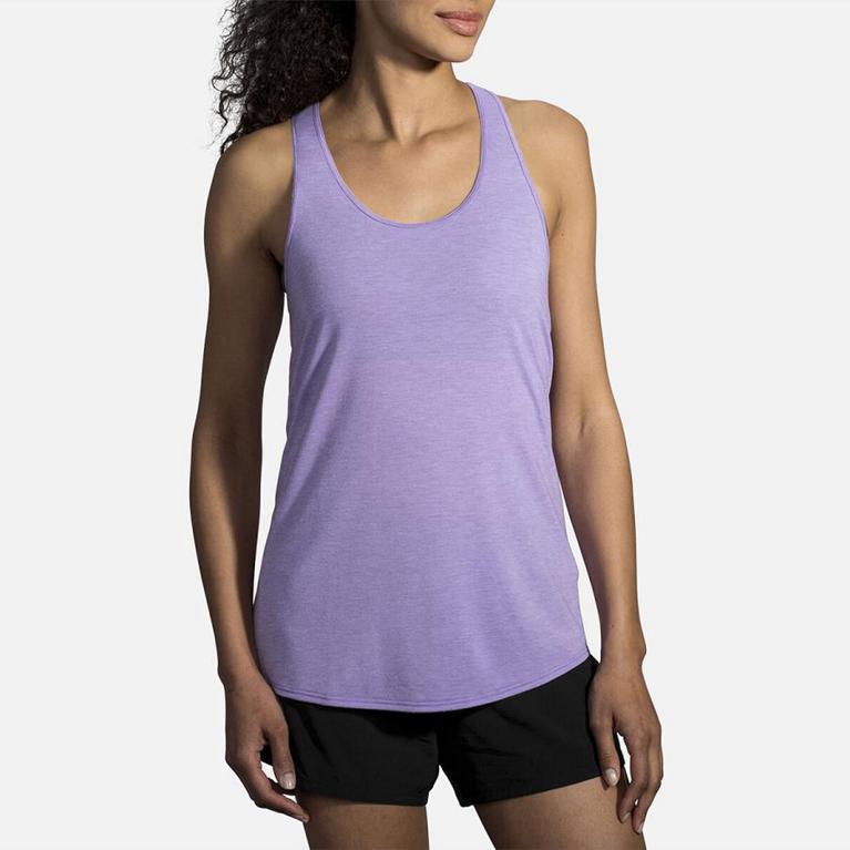 Brooks DISTANCE Running Tank Top Womens Sale - Purple (FAZ207346)